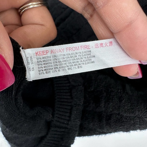 Free People Women's Black Short And Sweet Knit Mini Dress Medium - Picture 5 of 5